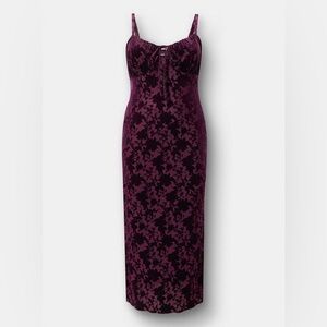 Torrid Velour Cami Maxi Dress